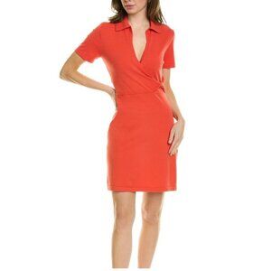Derek Lam 10 Crosby Womens Crosby Raylen Twist Coral Sweater Dress Sz Medium NWT